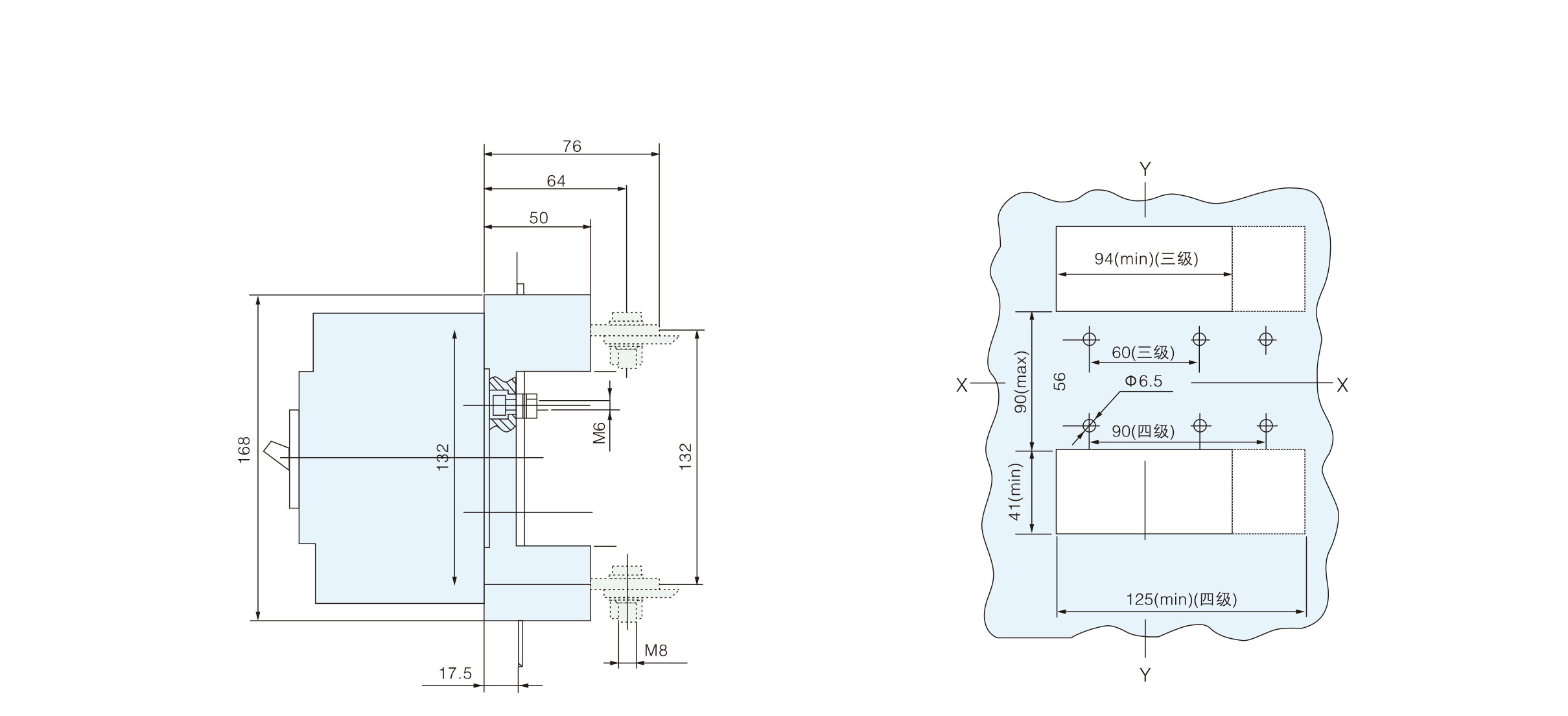 Dimensioni di MCCB