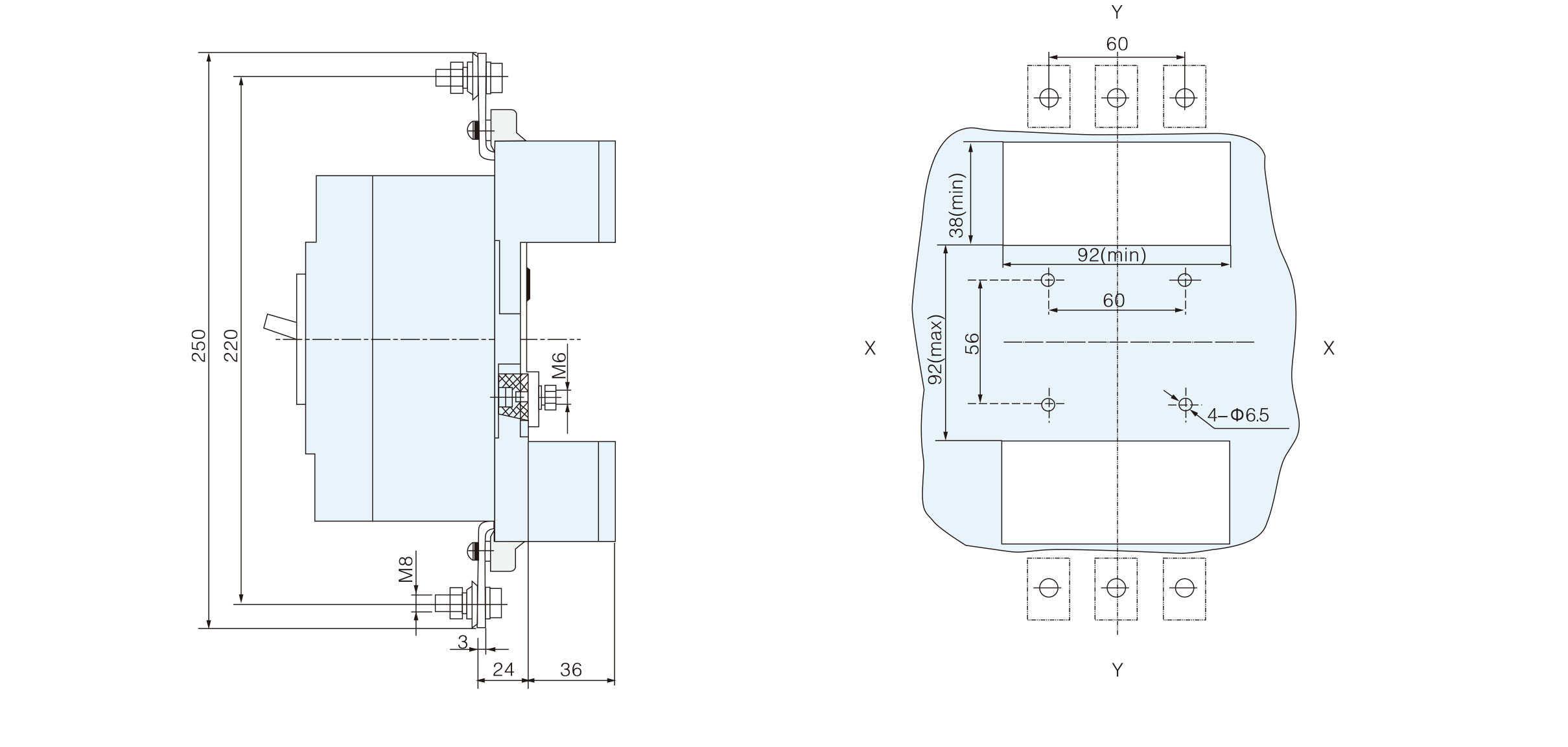 Dimensioni di MCCB